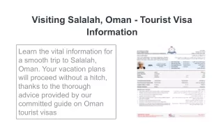 Exploring Salalah: Your Ultimate Visa Guide