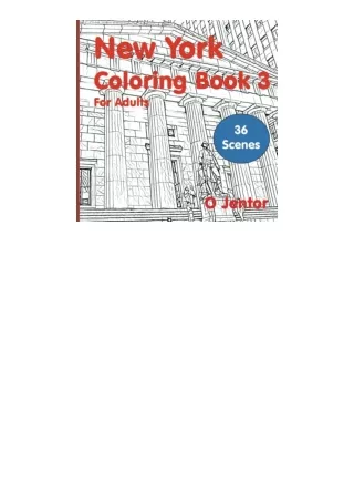 Ebook download New York Coloring Book For Adults 3 Travel And Color Wall Street