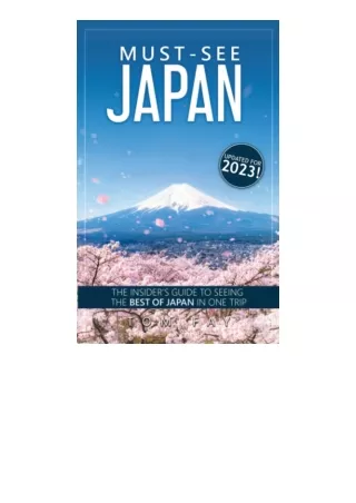 PDF read online Mustsee Japan The Complete Insiders Guide To Seeing The Best Of