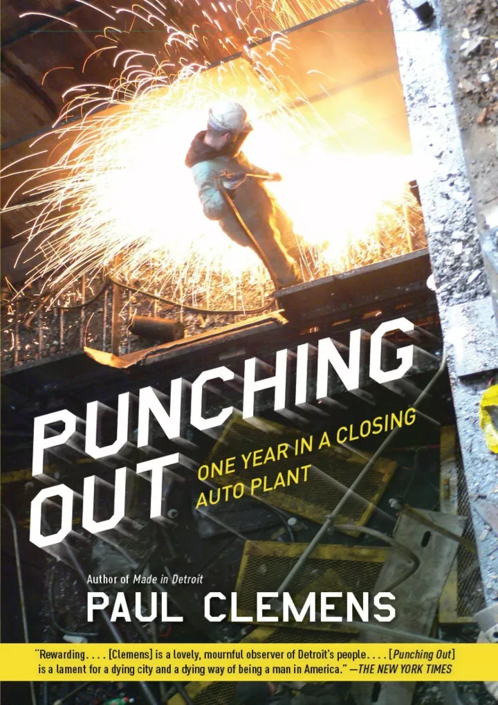 read download punching out one year in a closing