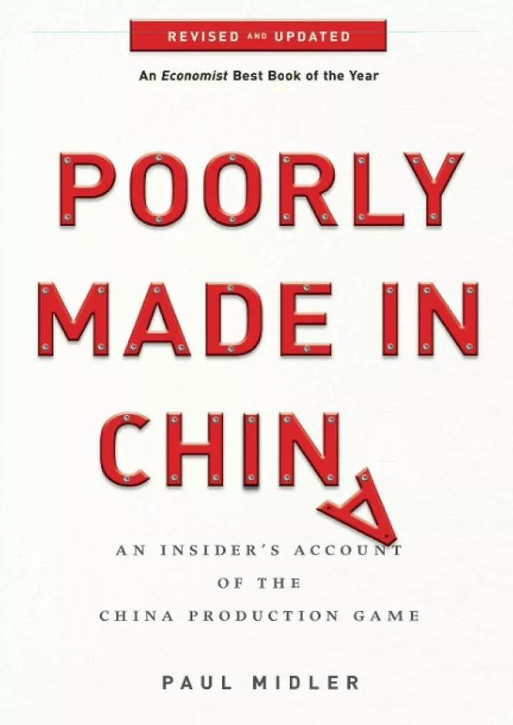 get pdf download poorly made in china an insider