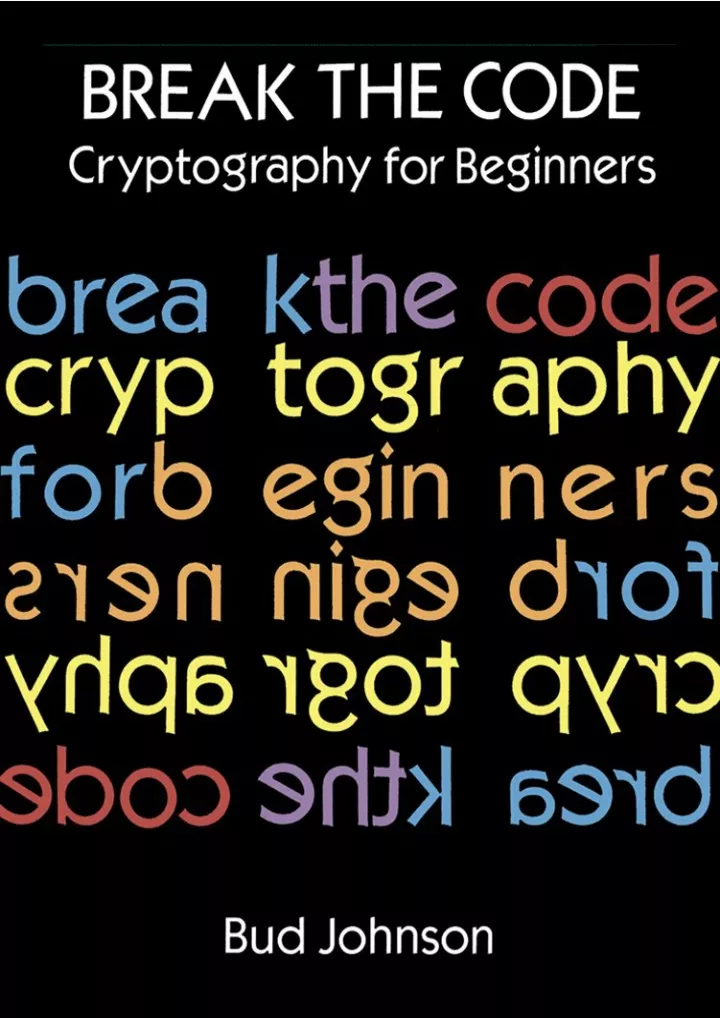 download book pdf break the code cryptography