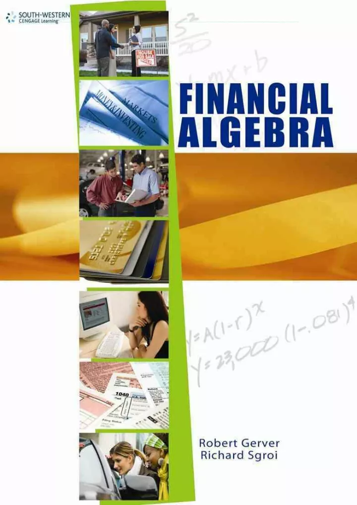 pdf read online financial algebra download