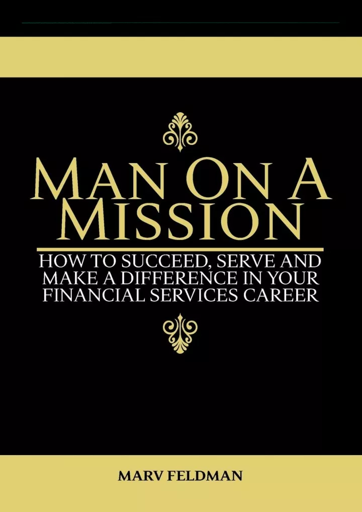 read ebook pdf man on a mission how to succeed