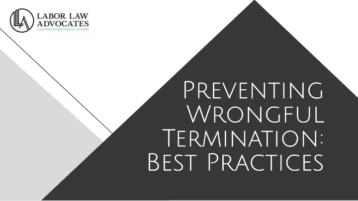 preventing wrongful termination best practices