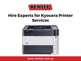 Hire Experts for Kyocera Printer Services