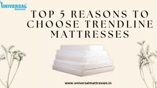 Top 5 Reasons to Choose Trendline Mattresses