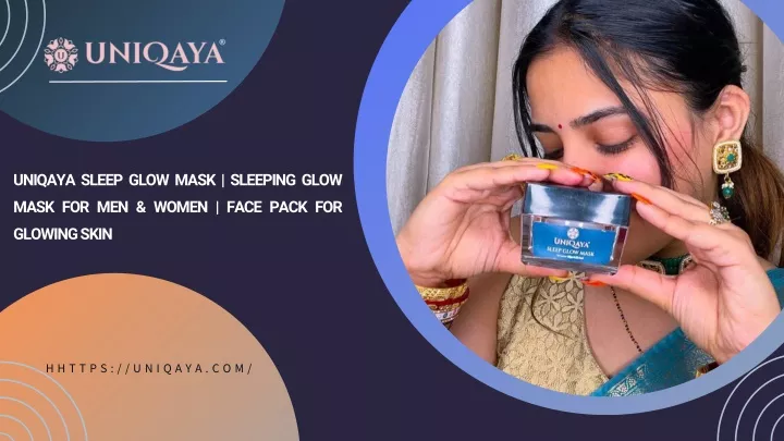 uniqaya sleep glow mask sleeping glow