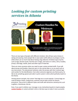 Looking for custom printing services in Atlanta