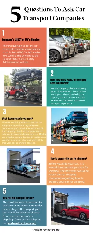 5 Questions To Ask Car Transport Companies