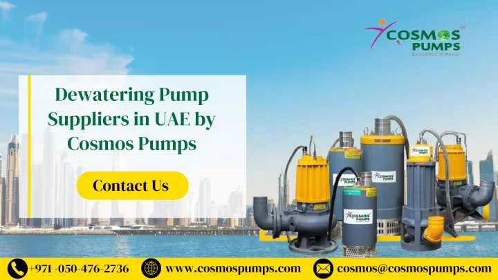 dewatering pump suppliers in uae by cosmos pumps