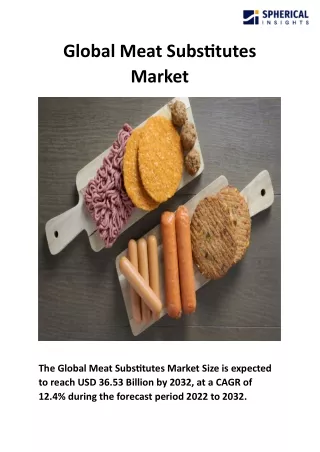 Global Meat Substitutes Market