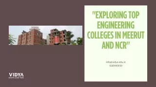 exploring top engineering colleges in meerut