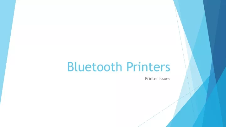 bluetooth printers