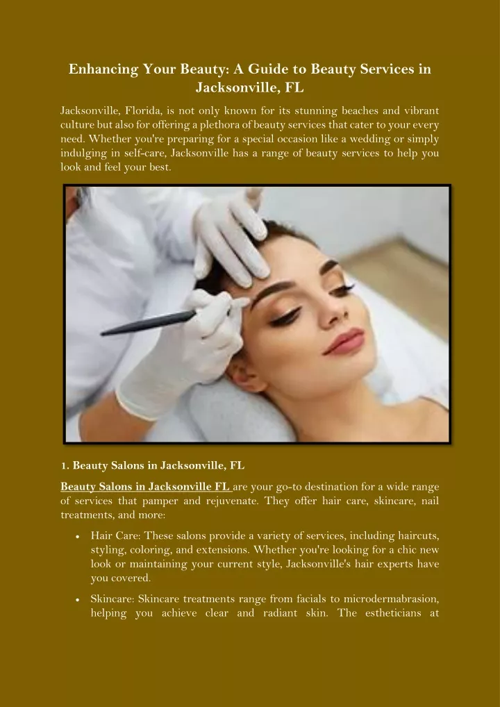 enhancing your beauty a guide to beauty services