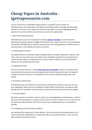 cheap vapes in australia igetvapesaussie com