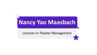 Nancy Yao Maasbach - A People Leader and Influencer