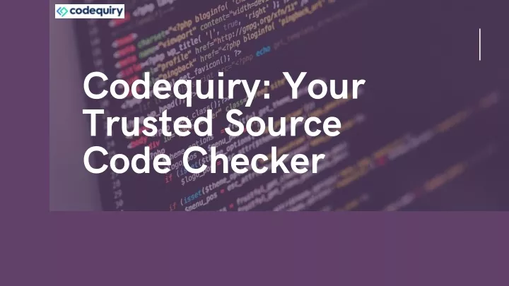 codequiry your trusted source code checker