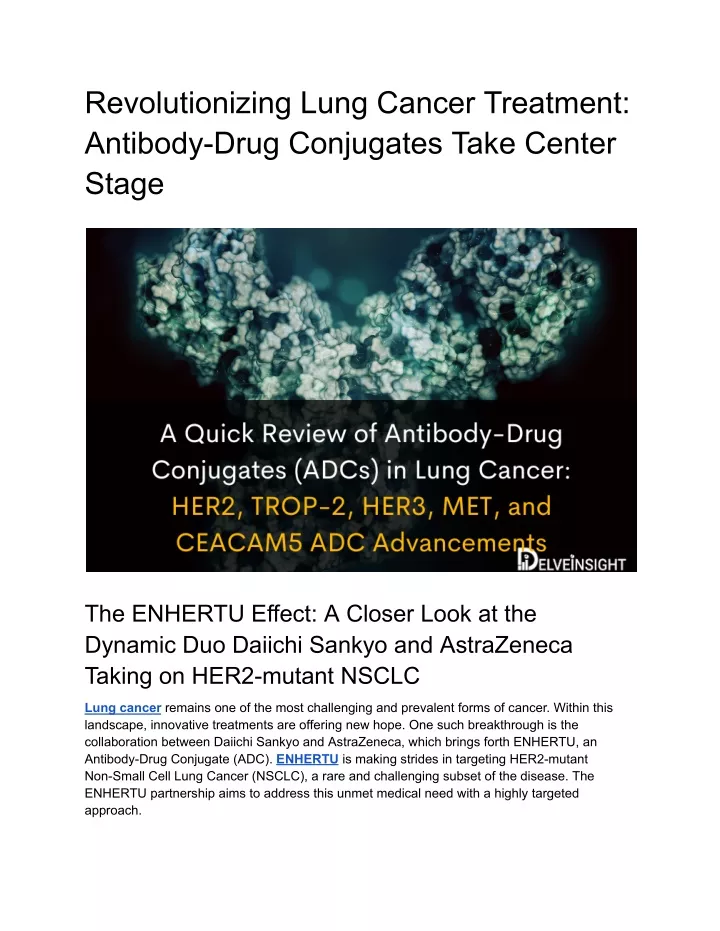 revolutionizing lung cancer treatment antibody