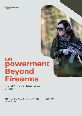 How CCW Training Boosts women Confidence