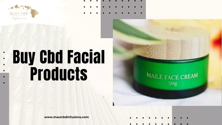 buy cbd facial products