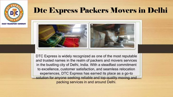 dtc express packers movers in delhi
