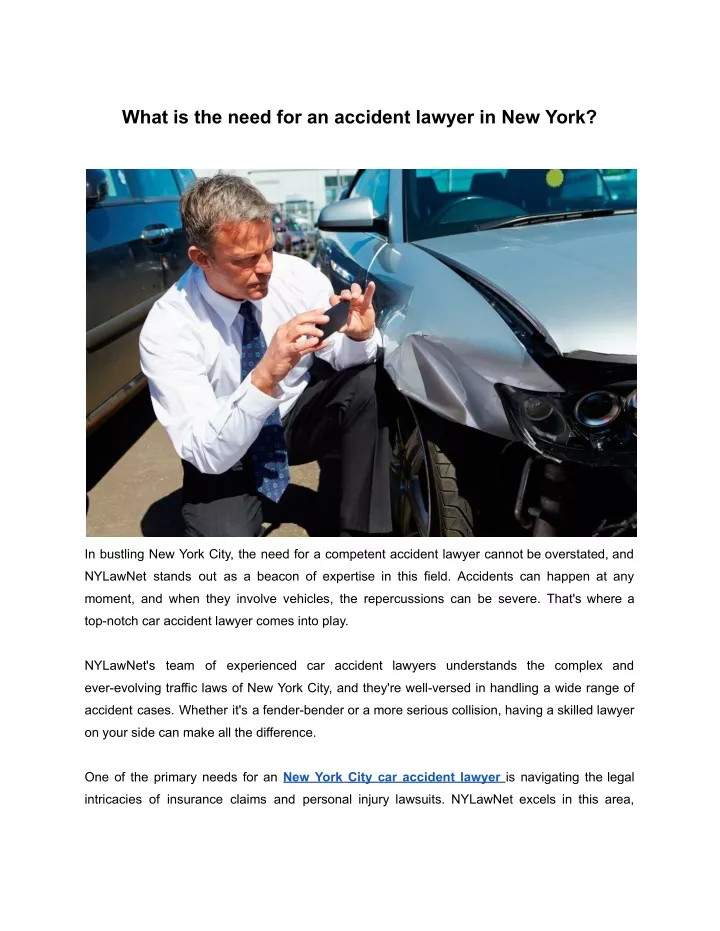 what is the need for an accident lawyer