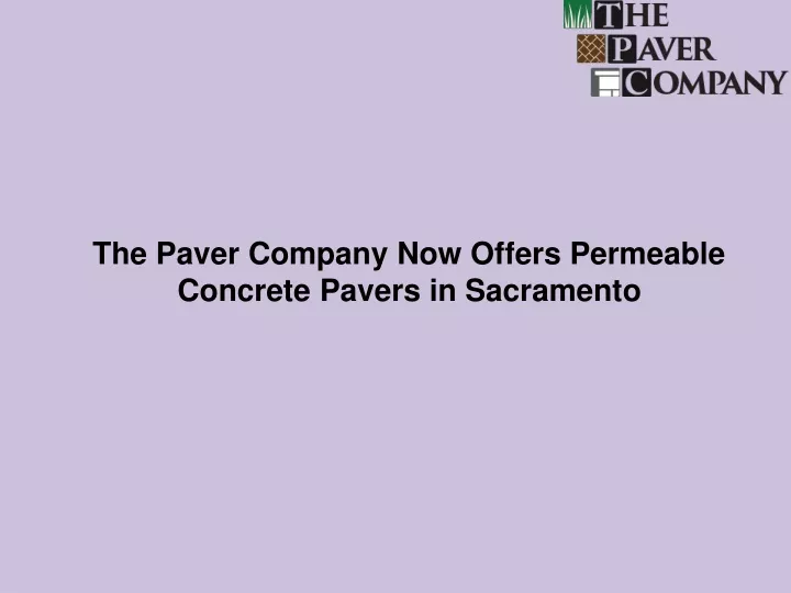 the paver company now offers permeable concrete