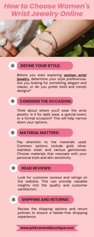 How to Choose Women's Wrist Jewelry Online