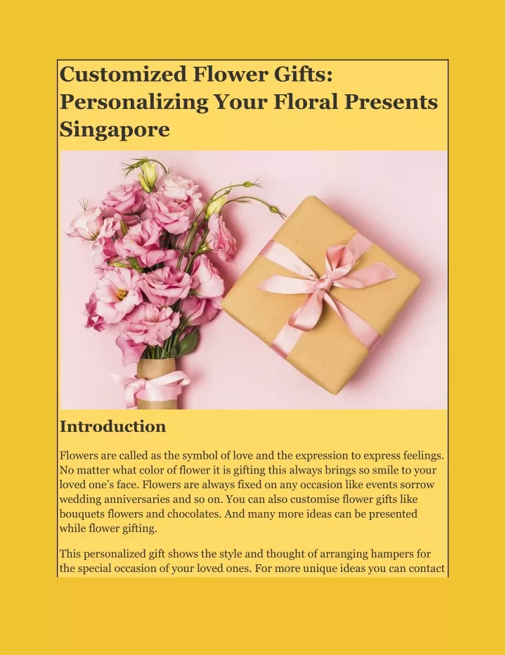 customized flower gifts personalizing your floral