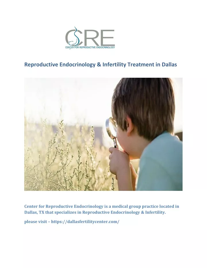 reproductive endocrinology infertility treatment
