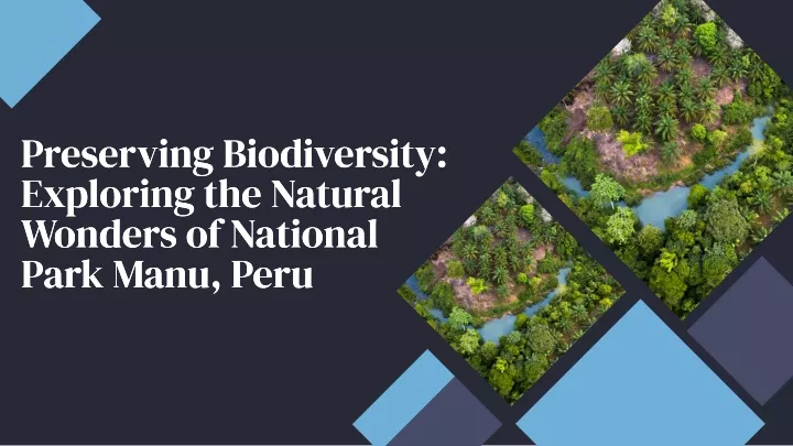 preserving biodiversity exploring the natural