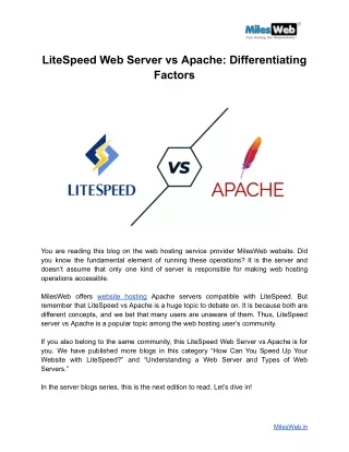 LiteSpeed Web Server vs Apache_ Differentiating Factors