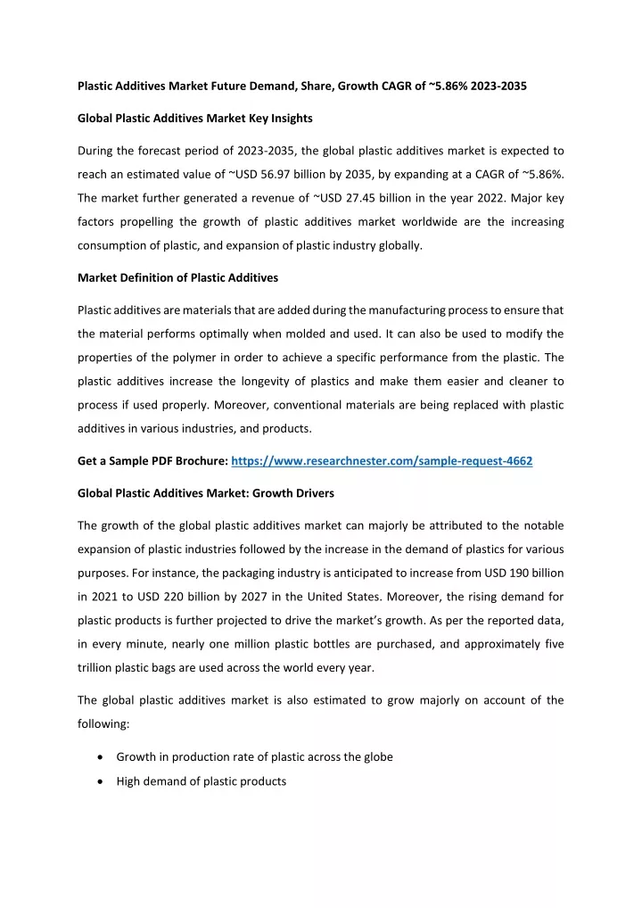 plastic additives market future demand share