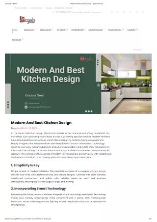 Modern And Best Kitchen Design