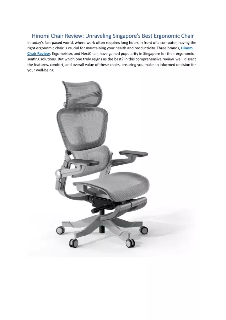 hinomi chair review hinomi chair review