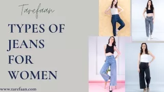 Types of jeans for women