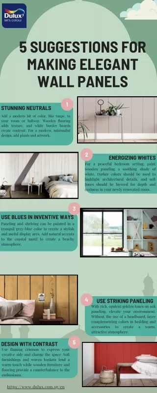 5 suggestions for making elegant wall panels