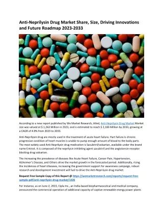 Anti-Neprilysin Drug Market