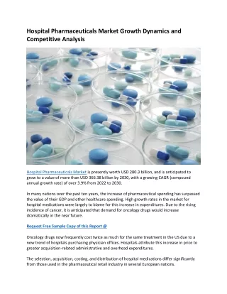 Hospital Pharmaceuticals Market