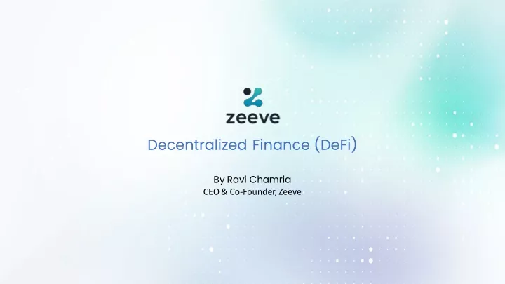 decentralized finance defi