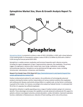 epinephrine market size share growth analysis