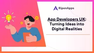 Top App Developers UK: Turning Ideas into Digital Realities