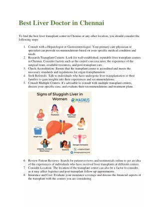 best liver doctor in chennai