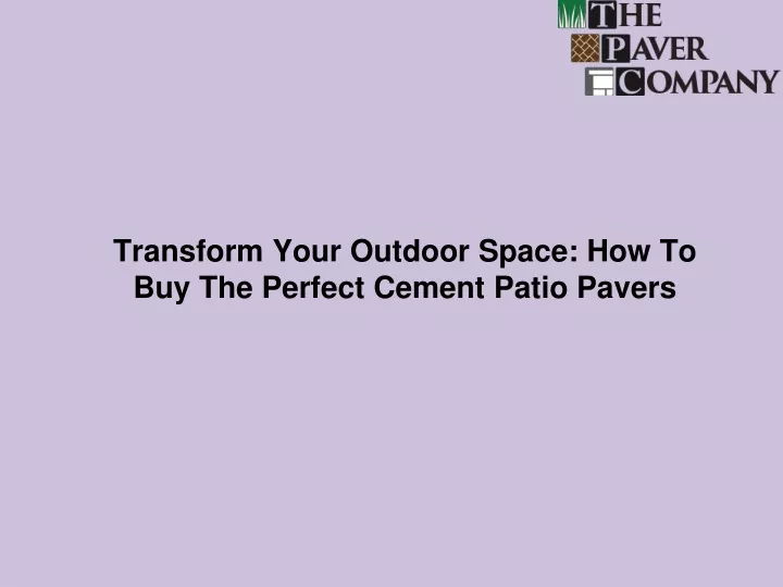 transform your outdoor space