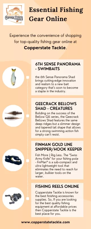 Essential Fishing Gear Online - Copperstate Tackle