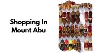 Shopping in Mount Abu