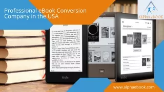 Professional eBook Conversion Company in the USA