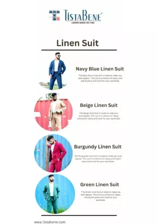 Men's Linen Suits: Timeless Elegance in White and Black