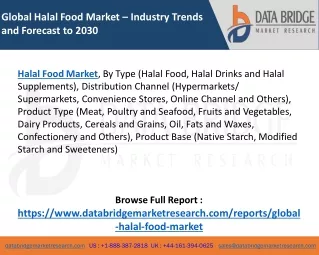 Global Halal Food Market – Industry Trends and Forecast to 2030